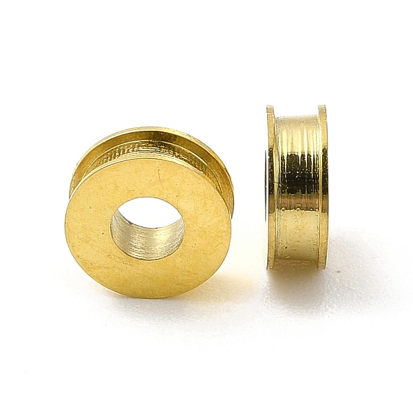 

PandaHall Ion Plating(IP) 304 Stainless Steel Spacer Beads, Flat Round, Real 14K Gold Plated, 6x2mm, Hole: 2mm 304 Stainless Steel Flat...