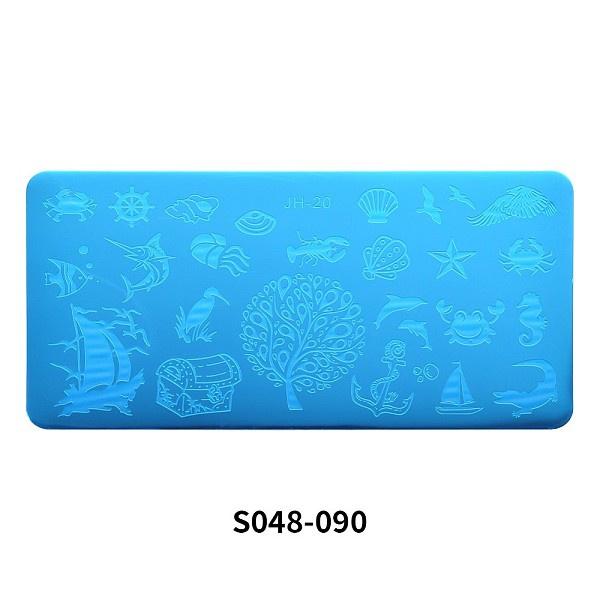 

PandaHall Stainless Steel Nail Art Templates Stamping Plate Set, Nail Image Templates, Rectangle Manicure Template Kit, Animal Pattern...