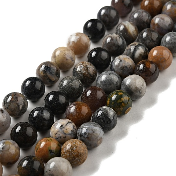 

PandaHall Natural Dendritic Jasper Beads Strands, Round, 10mm, Hole: 1mm, about 36~38pcs/strand, 14.17~14.96 inch(36~38cm) Dendritic Jasper...