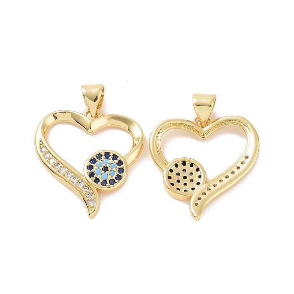 

PandaHall Brass Micro Pave Cubic Zirconia Pendants, Hollow Heart with Evil Eye Charm, Golden, 45x19.5x2mm, Hole: 5x3mm Brass+Cubic Zirconia...