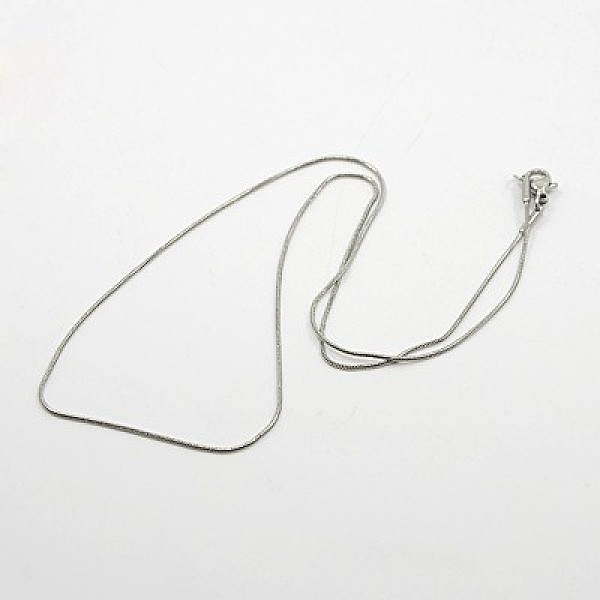 

PandaHall Herringbone Chain Necklace for Men, 304 Stainless Steel Snake Chain Necklaces, with Lobster Claw Clasps, Stainless Steel Color...