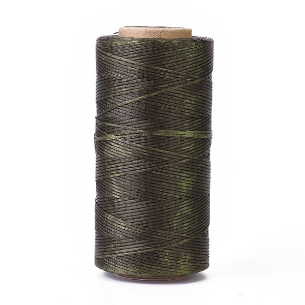 

PandaHall Waxed Polyester Cord, Micro Macrame Cord, Waxed Sewing Thread, Flat, Dark Slate Gray, 0.8mm, about 284.33 yards(260m)/roll Waxed...
