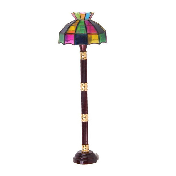 

PandaHall 1:12 Dollhouse Mini LED Color Floor Lamp Battery Version, Colorful, 120x38mm Plastic Furniture & Appliances
