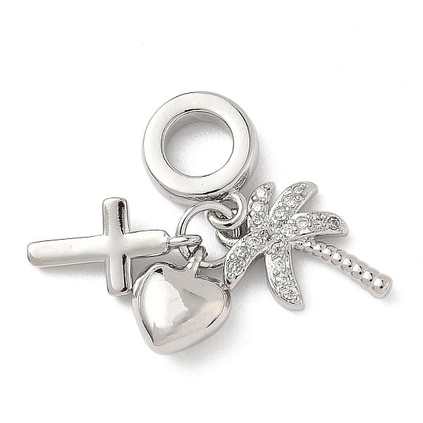 Brass Micro Pave Cl… - image