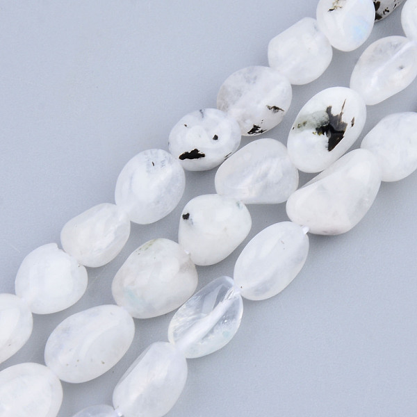 

PandaHall Natural Rainbow Moonstone Beads Strands, Tumbled Stone, Nuggets, 5~13x5~10x3~8mm, Hole: 1mm, about 40~60pcs/strand, 14.57...