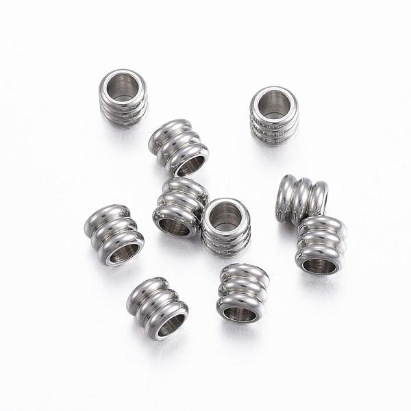 

PandaHall 316 Stainless Steel Spacer Beads, Column, Stainless Steel Color, 4.5x5mm, Hole: 3mm 316 Surgical Stainless Steel Column