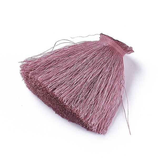 

PandaHall Polyester Tassel Decoration Accessories, Rosy Brown, 50~56x18~21mm Polyester Others Brown