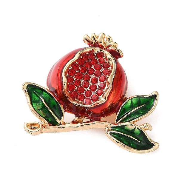 Spille pendenti a tema frutta in lega con micro pavé di zirconi cubici e smalto