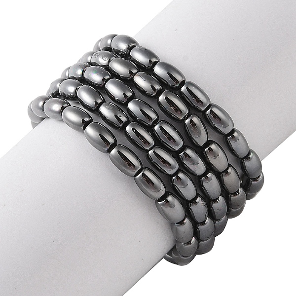 

PandaHall Electroplate Beads Strands, Oval, Black, 4.5x3mm, Hole: 0.8mm, about 94~99pcs/strand, 16.93~18.11''(43~46cm) Glass Oval Black
