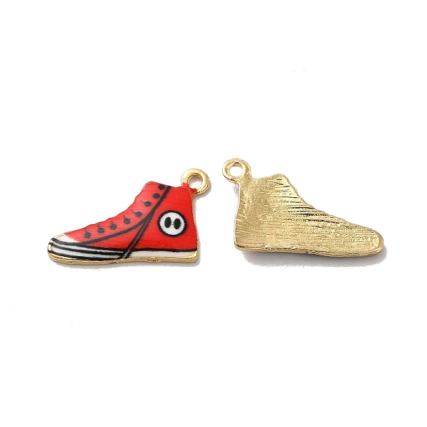 

PandaHall Alloy Enamel Pendants, Golden, Shoes Charm, Red, 12.5x20x2mm, Hole: 1.4mm Alloy+Enamel Shoes Red