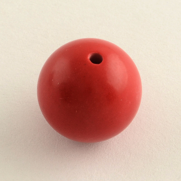 

PandaHall Round Cinnabar Beads, FireBrick, 8mm, Hole: 1.5mm Cinnabar Round Red