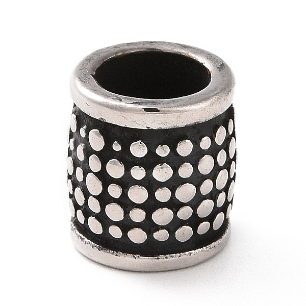 

PandaHall 304 Stainless Steel Large Hole Beads, Column, Antique Silver, 10.5x9.5mm, Hole: 6.5mm 304 Stainless Steel Column