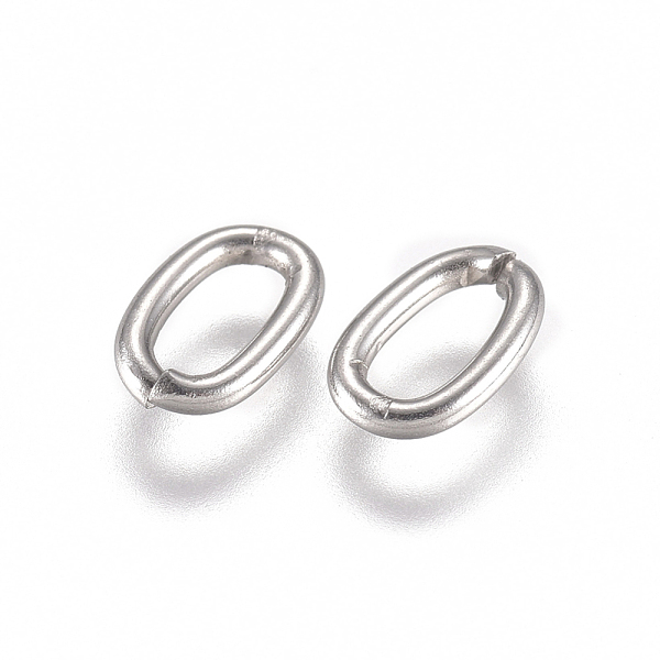 

PandaHall 304 Stainless Steel Jump Rings, Open Jump Rings, Oval, Stainless Steel Color, 18 Gauge, 6x4x1mm, Inner Diameter: 4x2mm 304...
