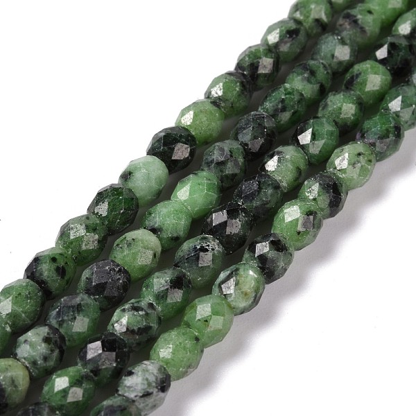 

PandaHall Natural Ruby in Zoisite Beads Strands, Faceted, Barrel, 6x6mm, Hole: 1mm, about 62pcs/strand, 15.16''(38.5cm) Ruby in Zoisite...