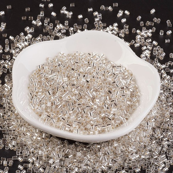 

PandaHall MGB Matsuno Glass Beads, Japanese Seed Beads, 11/0 Silver Lined Round Hole Glass Seed Beads, Two Cut, Hexagon, Creamy White...
