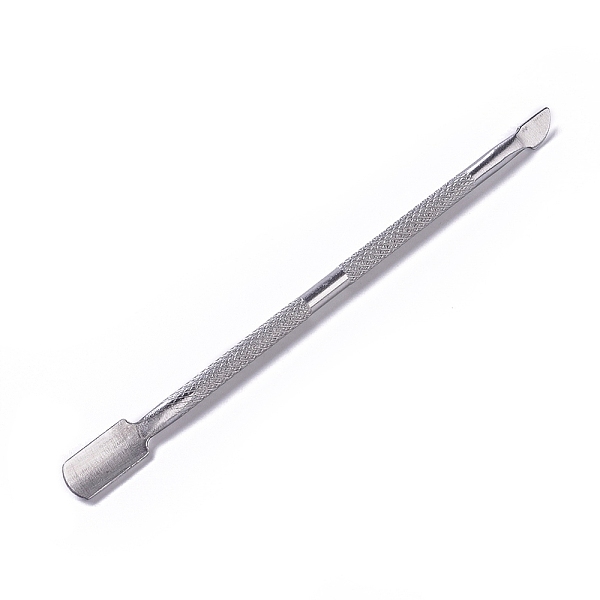 PandaHall Double Head Stainless Steel Cuticle Pusher and Cutter, Durable Manicure and Pedicure Tool, for Fingernails and Toenails, Stainless...