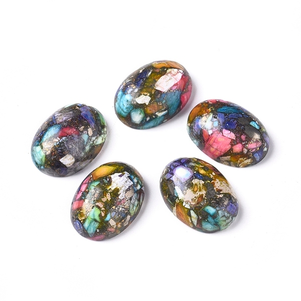 Imperial Jaspis Cabochons Aus Synthetischer Messinglinie