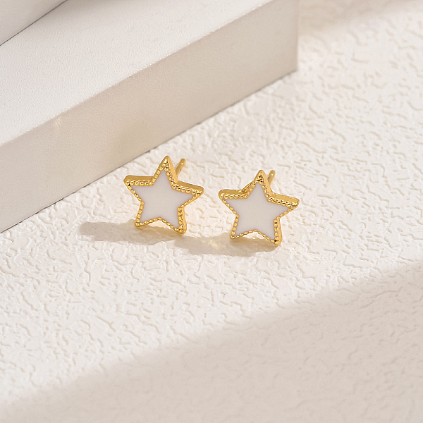 Alloy Star Stud Earrings