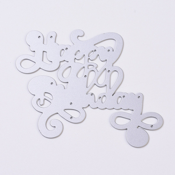 

PandaHall Carbon Steel Cutting Dies Stencils, for DIY Scrapbooking/Photo Album, Decorative Embossing DIY Paper Card, Word, Matte Platinum...