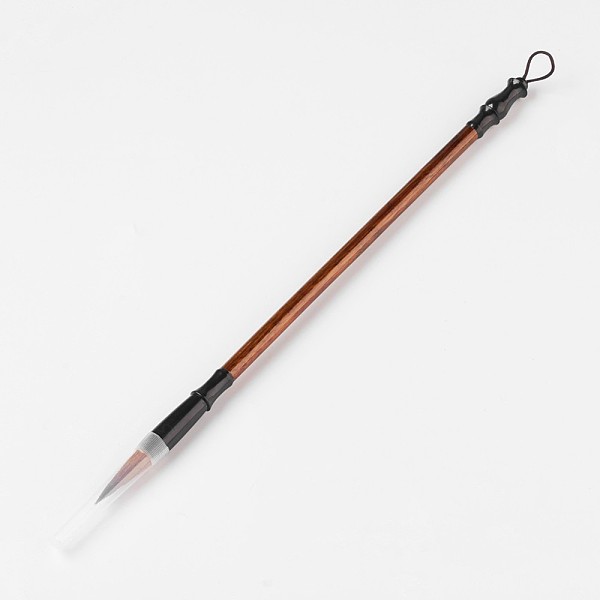 

PandaHall Chinese Calligraphy Brushes Pen, Sienna, 24.5~27.5cm Wood Brown