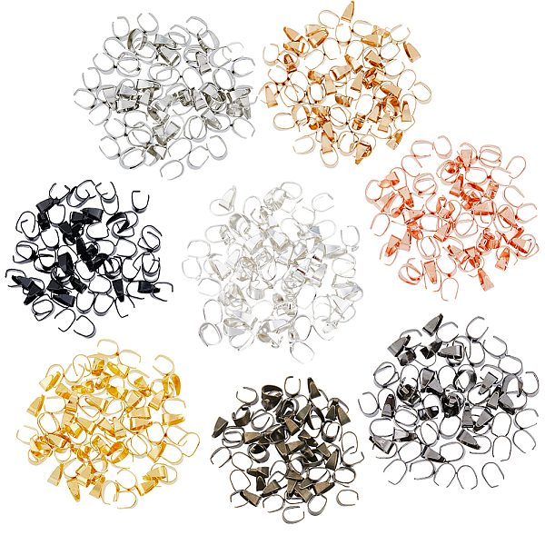 

PandaHall SUPERFINDINGS 520pcs 8 Colors Iron Snap on Bails, Mixed Color, 8x6x4mm, Hole: 7.3x5.2mm, 65pcs/color Iron