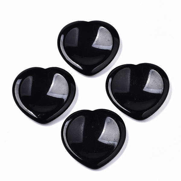 

PandaHall Natural Obsidian Thumb Worry Stone, Pocket Palm Stones, for Healing Reiki Stress Relief, Heart Shape, 39~40x39~40x5~6mm Obsidian...