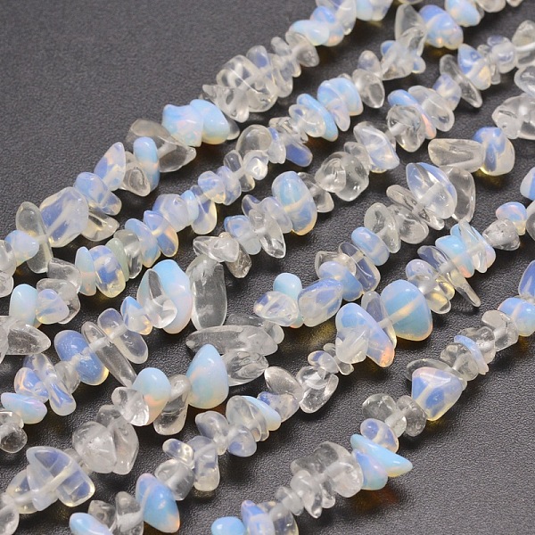 

PandaHall Opalite Chip Bead Strands, 5~8x5~8mm, Hole: 1mm, about 31.5 inch Opalite Chip