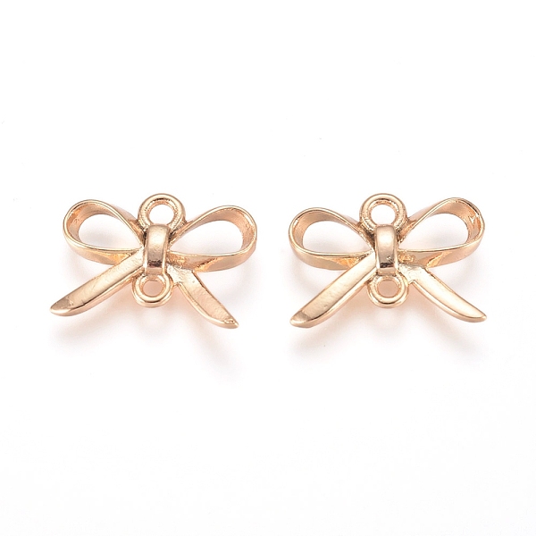 

PandaHall Brass Links, Long-Lasting Plated, Bowknot, Real 14K Gold Plated, 10x14x2mm, Hole: 1.6mm Brass Bowknot