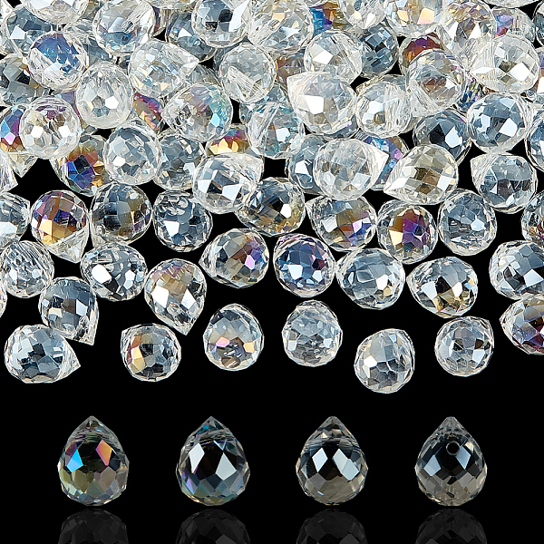 150Pcs Clear Teardr… - image