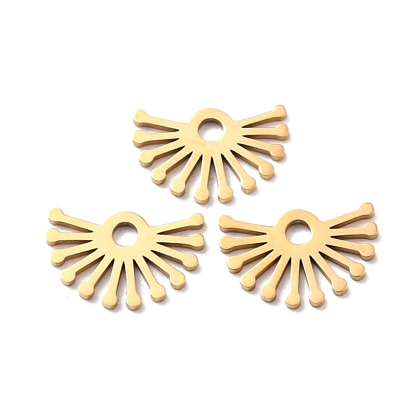 

PandaHall Ion Plating(IP) 316 Surgical Stainless Steel Pendants, Hollow, Half Round, Golden, 10x15x1mm, Hole: 2mm 316 Surgical Stainless...