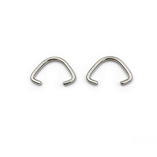 

PandaHall 304 Stainless Steel Triangle Rings, Buckle Clasps, Fit for Top Drilled Beads, Webbing, Strapping Bags, Stainless Steel Color...