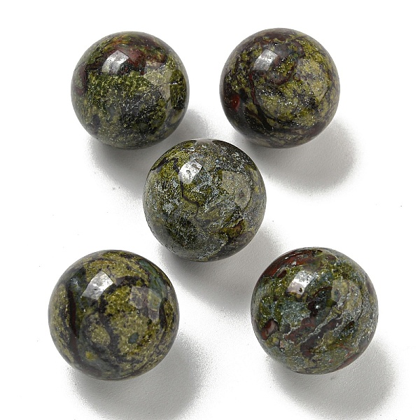 

PandaHall Natural Dragon Blood Round Ball Figurines Statues for Home Office Desktop Decoration, 20mm Dragon Blood Round
