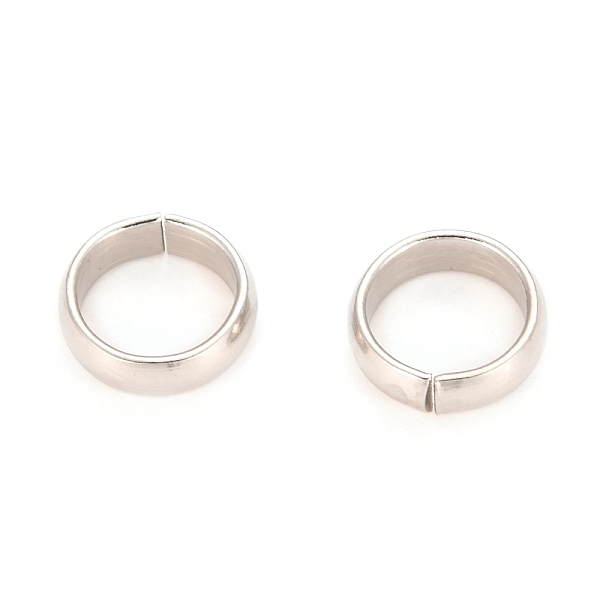 

PandaHall 304 Stainless Steel Open Jump Rings, Stainless Steel Color, 9x3mm 201 Stainless Steel