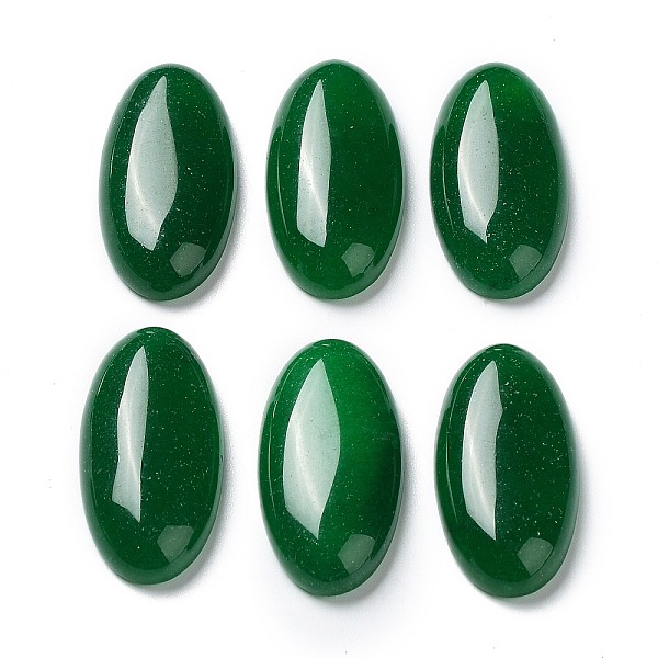 

PandaHall Natural Malaysia Jade Cabochons, Dyed, Oval, Dark Green, 30x15x6mm Malaysia Jade Oval