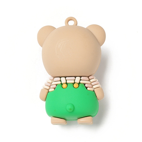 

PandaHall Opaque Resin Animal Pendants, Cute Animal Charms, Bear, 50x30x25mm, Hole: 3mm Resin Bear