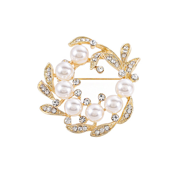 

PandaHall Alloy Safety Pin Brooches, Flower, Golden, 45x43mm Alloy Flower