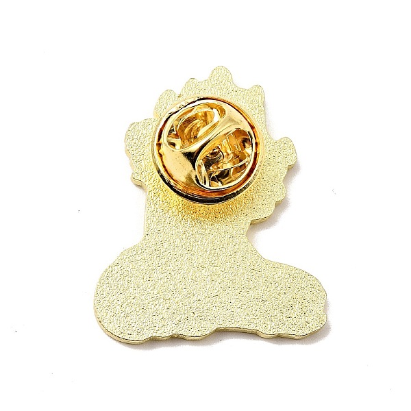 

PandaHall Mushroom Girl Enamel Pin, Light Gold Alloy Brooch for Backpack Clothes, Pearl Pink, 29x23x1.8mm Alloy+Enamel