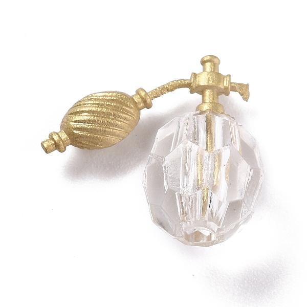 

PandaHall Creative Mini Perfume Bottle, for Dollhouse Accessories Pretending Prop Decorations, Clear, 20x21x11.5mm Resin Bottle Clear