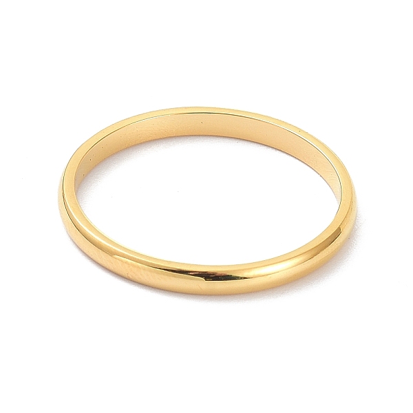 

PandaHall 2mm Polished Plain Dome Finger Ring for Girl Women, Ion Plating(IP) 304 Stainless Steel Rings, Golden, US Size 5(15.7mm) 304...