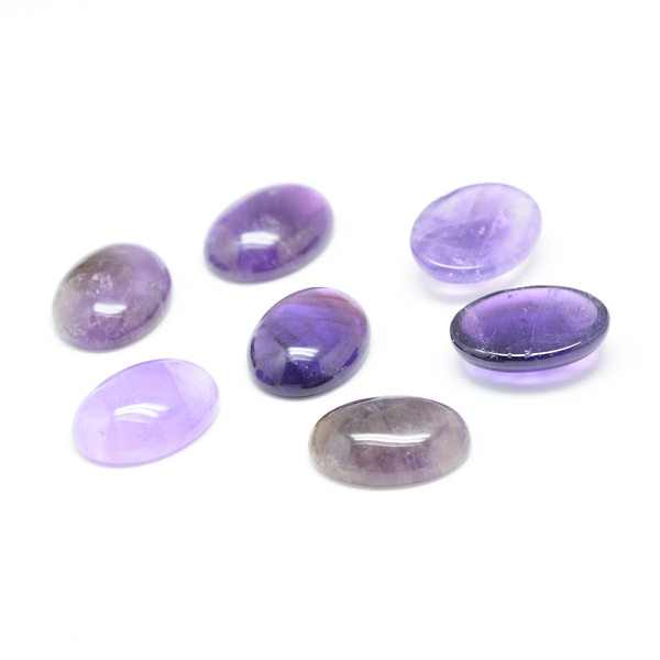 

PandaHall Natural Amethyst Gemstone Cabochons, Oval, 25x18x7mm Amethyst Oval