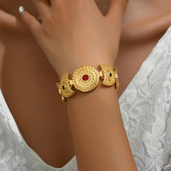 

PandaHall Moon-shaped Bracelet 18K Gold Plating Other