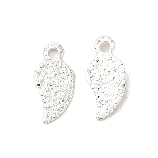 

PandaHall Brass Pendants, Leaf, 925 Sterling Silver Plated, 9x4x0.5mm, Hole: 1mm Brass Leaf