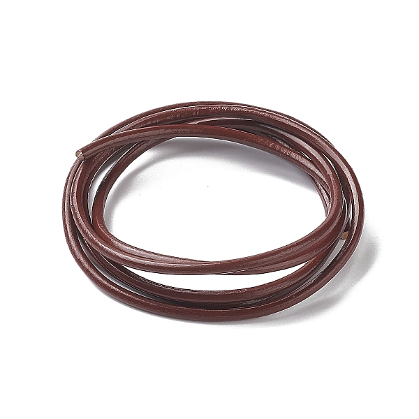 

PandaHall Leather Beading Cord, Cowhide Leather, DIY Necklace Making Material, Chocolate, 3mm, about 1.09 yards(1m)/strand Cowhide Round..., Brown