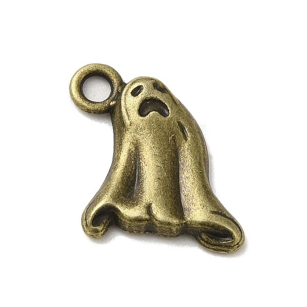 

PandaHall Tibetan Style Alloy Pendants, Cadmium Free & Lead Free, Ghost Charm for Halloween, Antique Bronze, 16x13.5x2.5mm, Hole: 2.5mm...