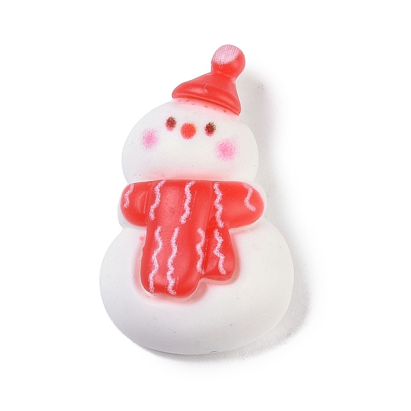 

PandaHall Resin Cabochons, Christmas Theme, Snowman, 25x15.5x8mm Resin Snowman