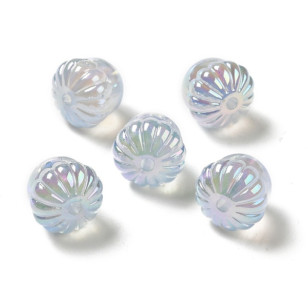 

PandaHall UV Plating Rainbow Iridescent Acrylic Beads, Acorn, Light Blue, 14.5x15.5mm, Hole: 3mm Acrylic Food