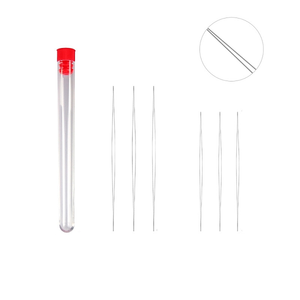

PandaHall Stainless Steel Collapsible Big Eye Beading Needles, Seed Bead Needle, with Storage Tube, Red, 58~108x13mm, 7pcs/set Stainless...