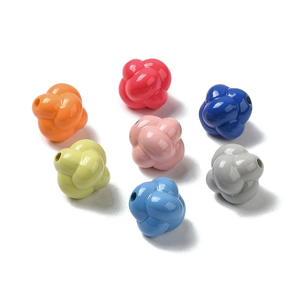 

PandaHall Opaque Baking Paint Acrylic Beads, Woolen Yarn Ball, Mixed Color, 17x18x18mm, Hole: 3mm Acrylic Others Multicolor