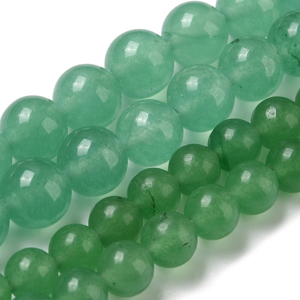 

PandaHall 4Strands 2 Styles Natural White Jade Beads Strands, Round, Dyed, 6~8mm, Hole: 1mm, about 48~62pcs/strand, 15.71 inch(39.9~40cm)...