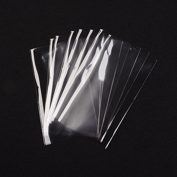 

PandaHall OPP Cellophane Bags, Rectangle, Clear, 12x7cm, Unilateral Thickness: 0.035mm OPP Cellophane Clear